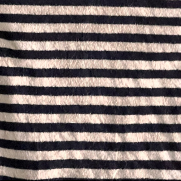 Jigsaw Breton style cotton shirt. Navy and grey stripe, sz S. EUC. - Picture 4 of 8